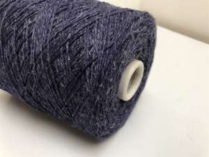 Aran uld hør luksus blanding - drøn lækker kvalitet, blålilla melange